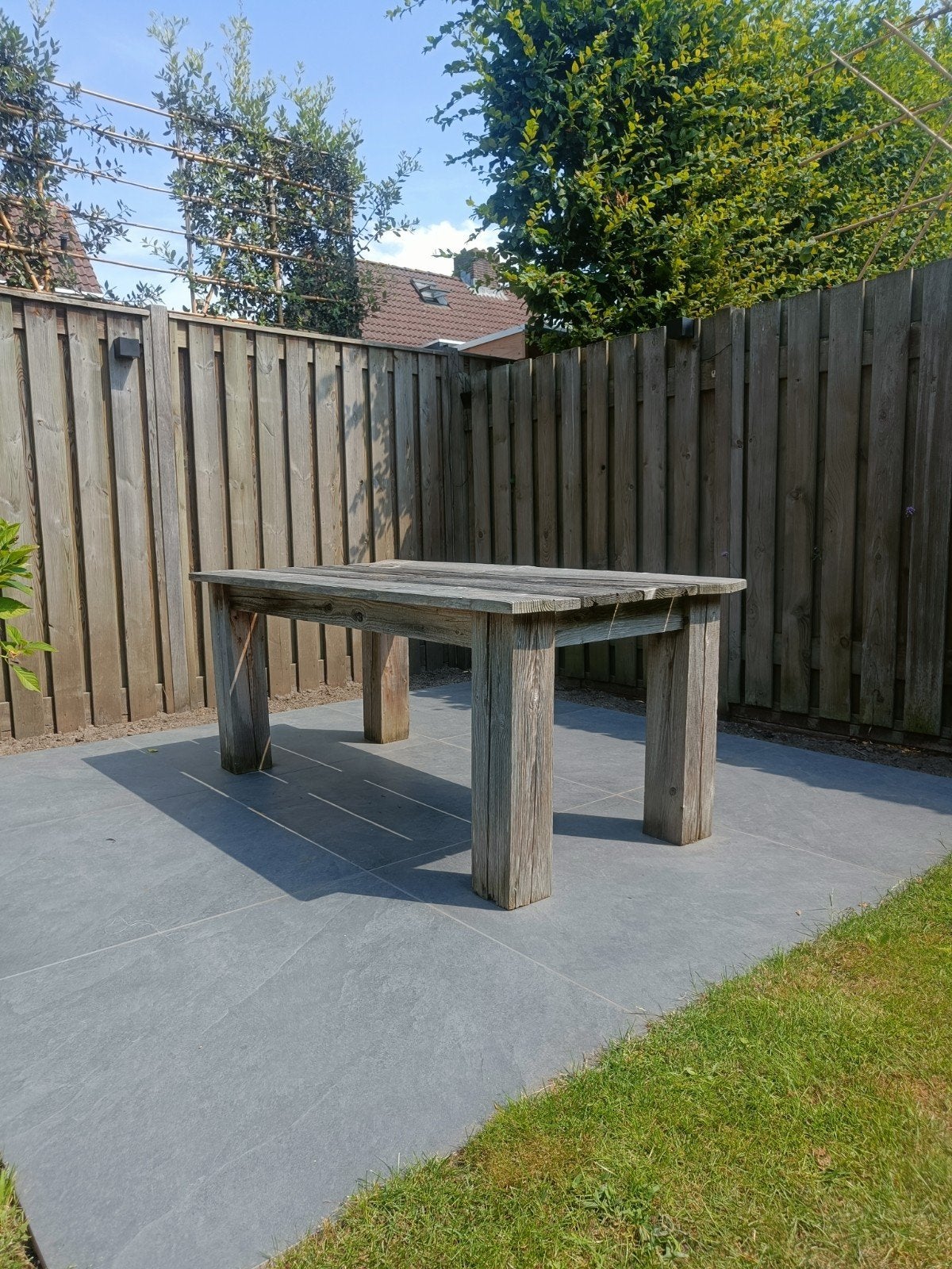 Steigerhouten tuintafel 180x90x75 - Gratis af te halen, Ophalen
