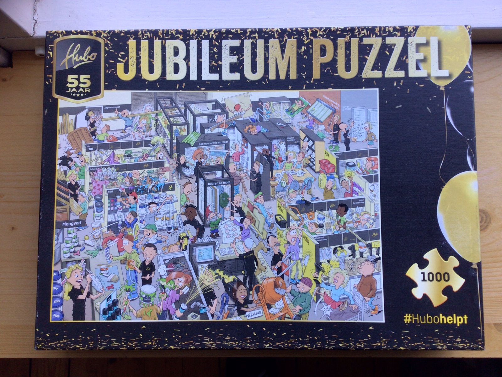 Jubileum puzzel HUBO., Hobby en Vrije tijd, Ophalen, 500 t/m 1500 stukjes, Zo goed als nieuw