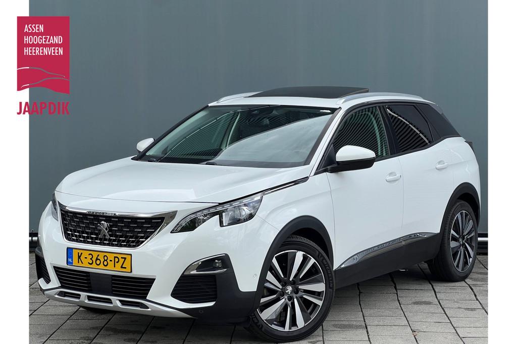 Peugeot 3008 BWJ 2021 | 1.2T 131PK Premium Av AUTOMAAT | TRE, Auto's, Peugeot, Gebruikt, 1199 cc, Leder en Stof, Wit