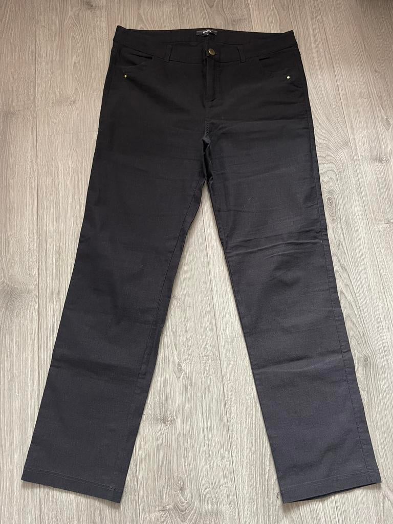 Promiss zwarte “ super “  stretch broek maat 46, Kleding | Dames, Grote Maten, Ophalen of Verzenden, Zo goed als nieuw, Zwart