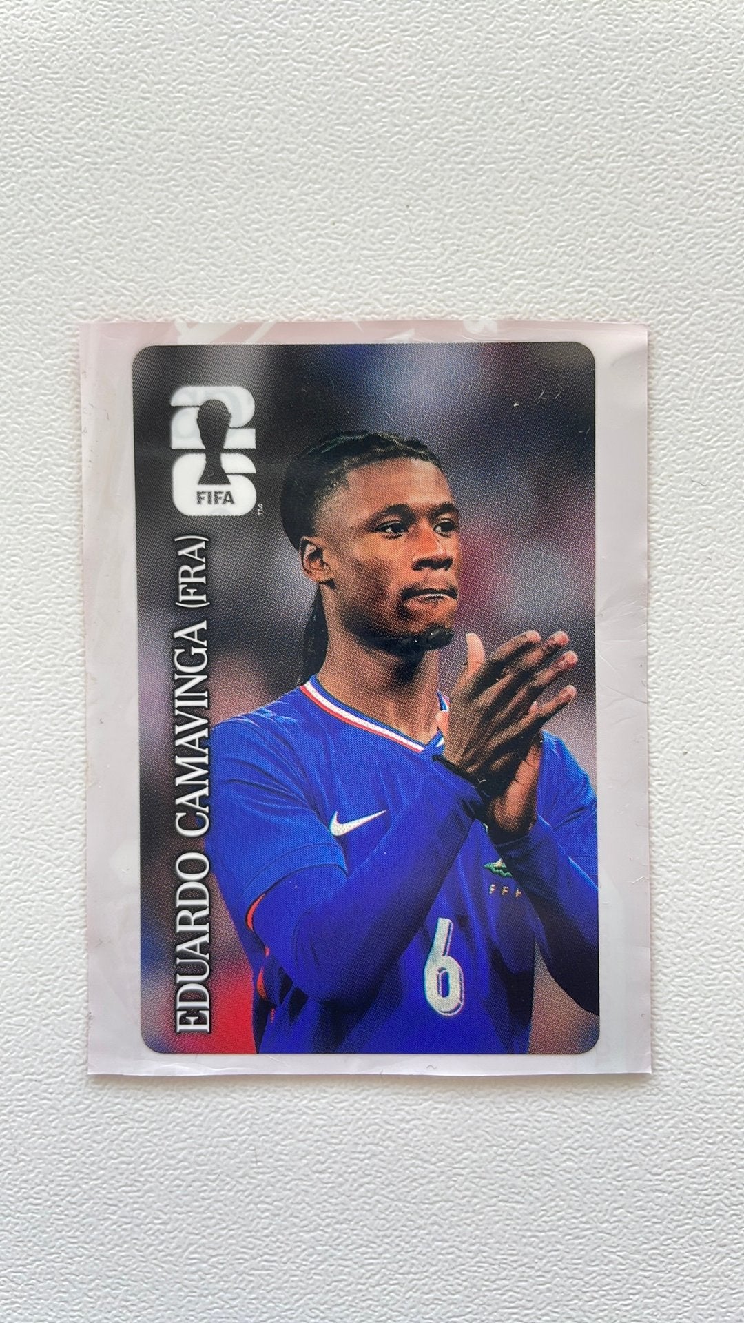 Panini FIFA WC26 Coca Cola sticker Eduardo Camavinga, Ophalen of Verzenden, Nieuw, Sticker