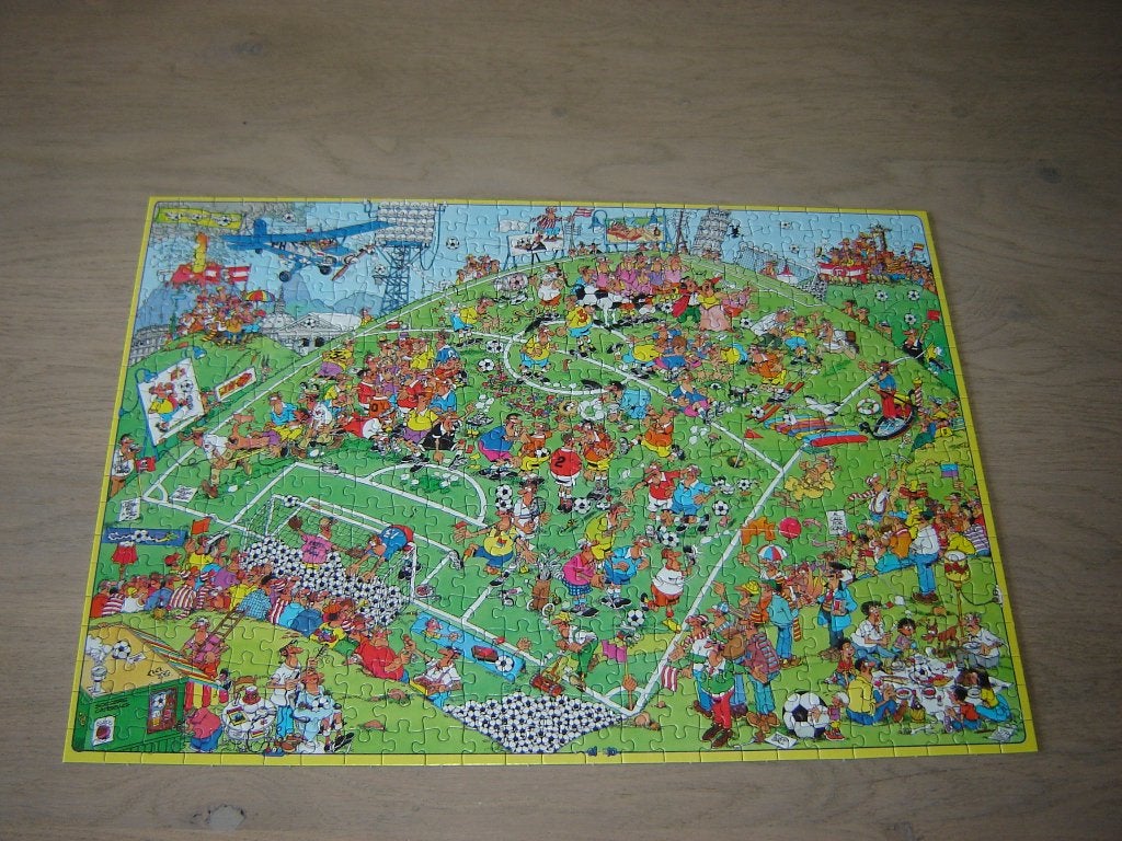 Puzzel Jan van Haasteren VOETBAL 500 st., Ophalen of Verzenden, 500 t/m 1500 stukjes, Zo goed als nieuw, Legpuzzel