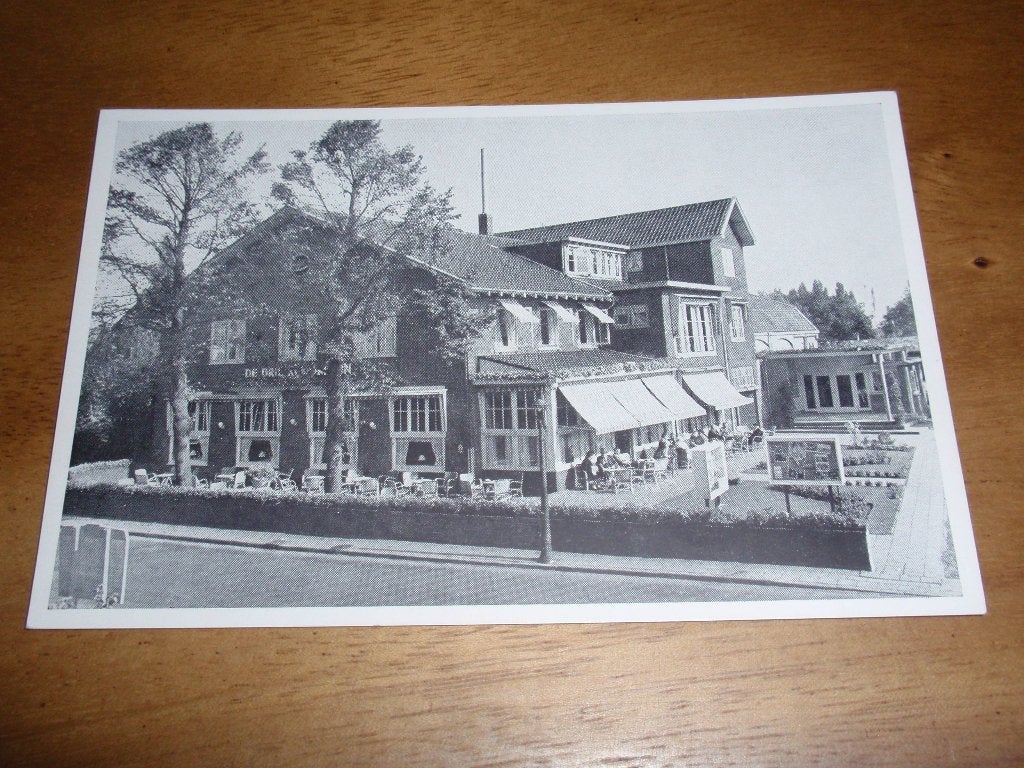 Hotel Cafe Restaurant De Drie Kolommen Aalsmeer, Verzenden, 1940 tot 1960, Ongelopen, Noord-Holland