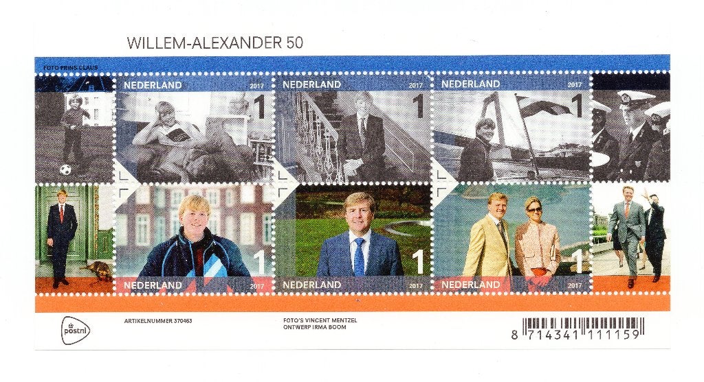 Velletje Willem Alexander 2017, NVPH 3535, Ophalen of Verzenden, Na 1940, Postfris
