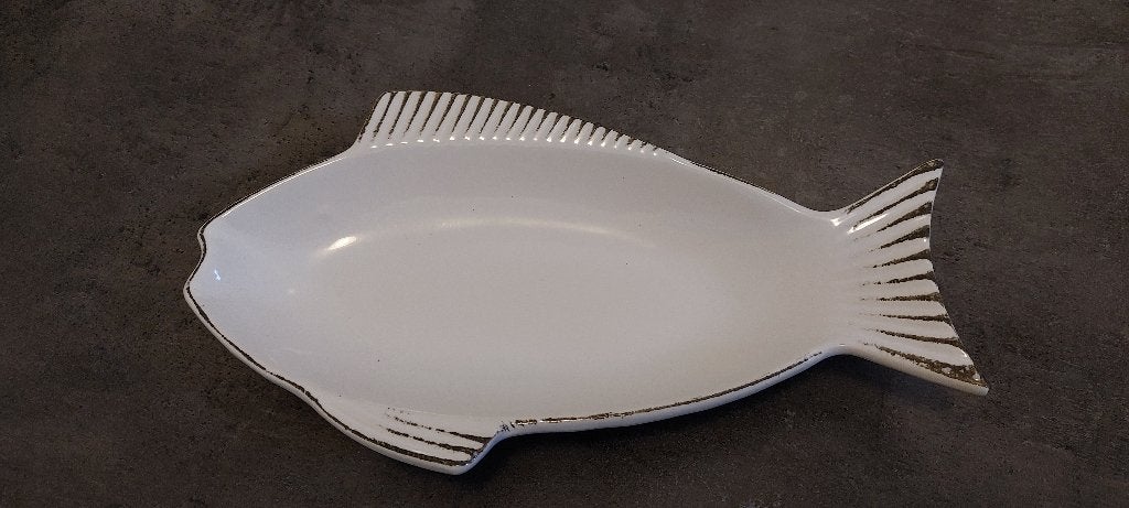 Leuke, witte visschaal, Schaal, Vaatwasserbestendig, Ophalen of Verzenden, Zo goed als nieuw