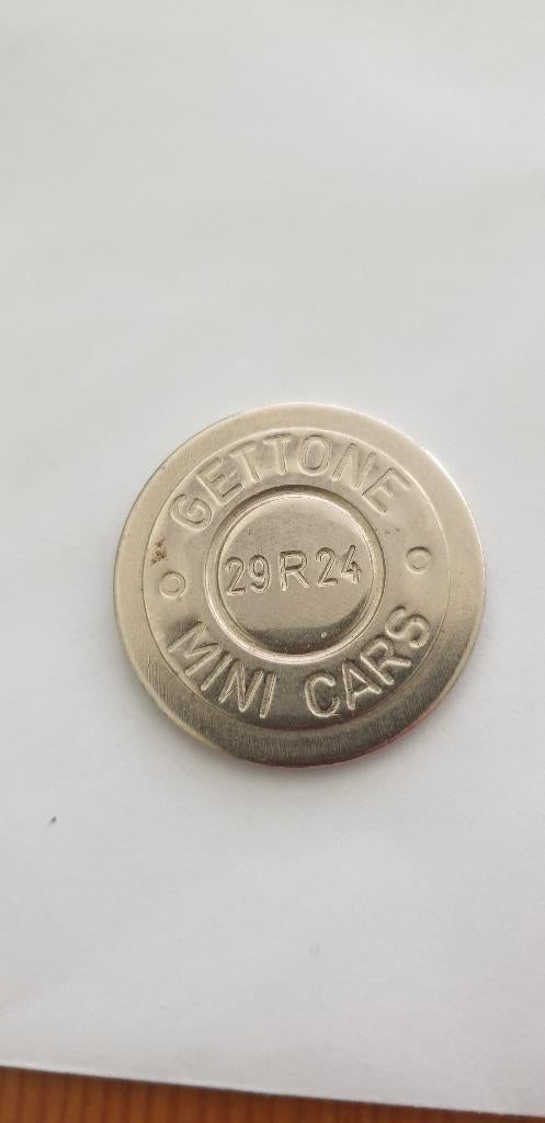 3042 gettone mini cars 29r24, Verzenden, Overige materialen