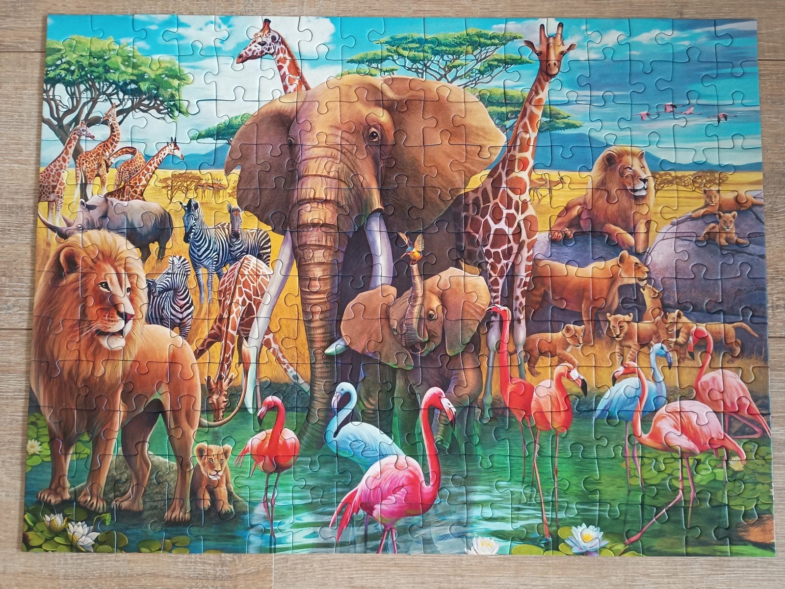 Ravensburger XXL 200 stukjes Savanne Dieren Puzzel, Ophalen of Verzenden, Meer dan 50 stukjes, Zo goed als nieuw, 6 jaar of ouder