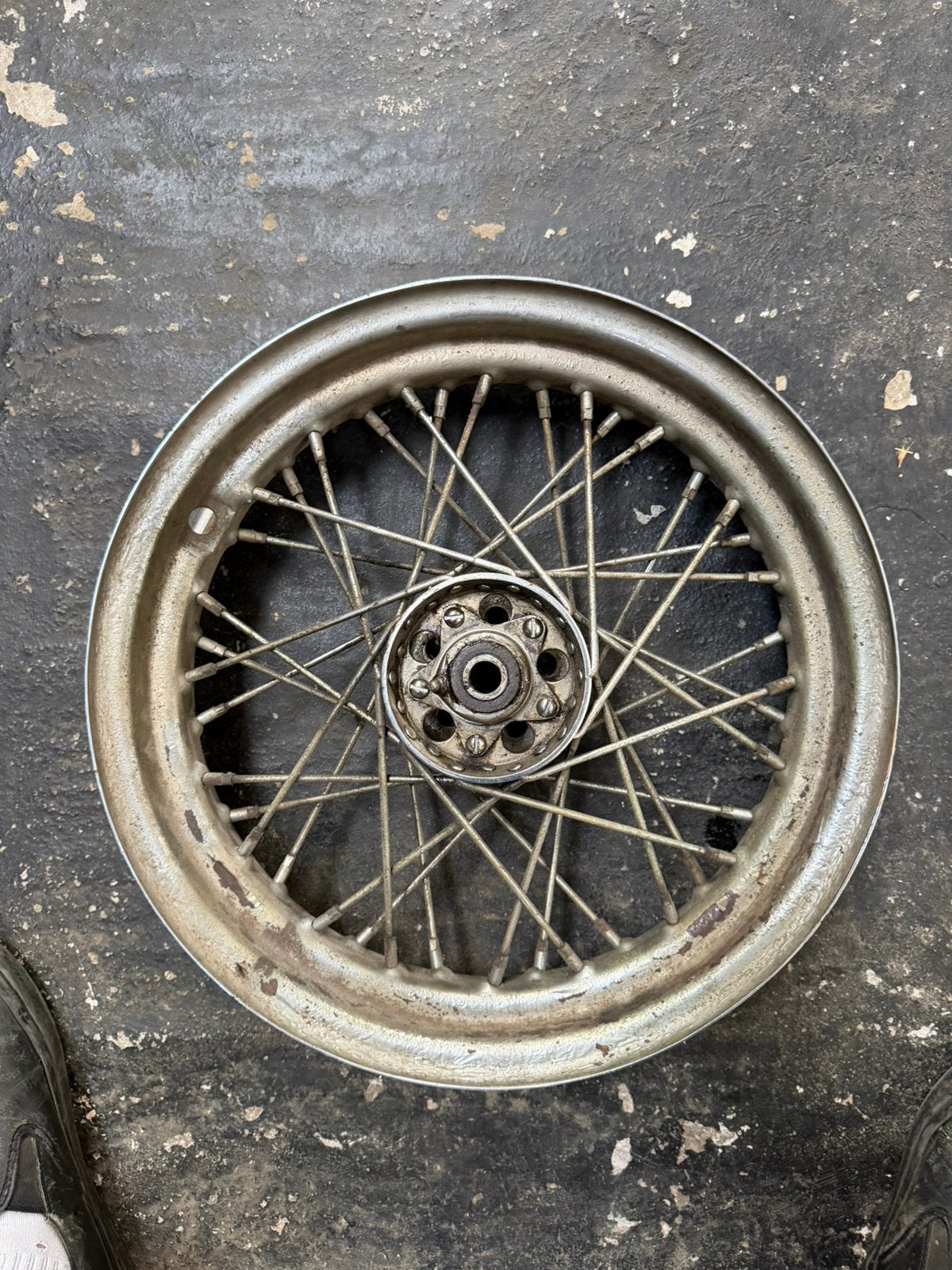 Harley davidson knucklehead / panhead wiel, Ophalen of Verzenden, Gebruikt