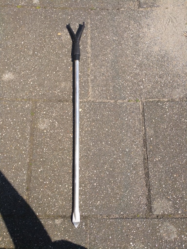 Verstelbare telescopische hengelsteun, Ophalen of Verzenden, Gebruikt