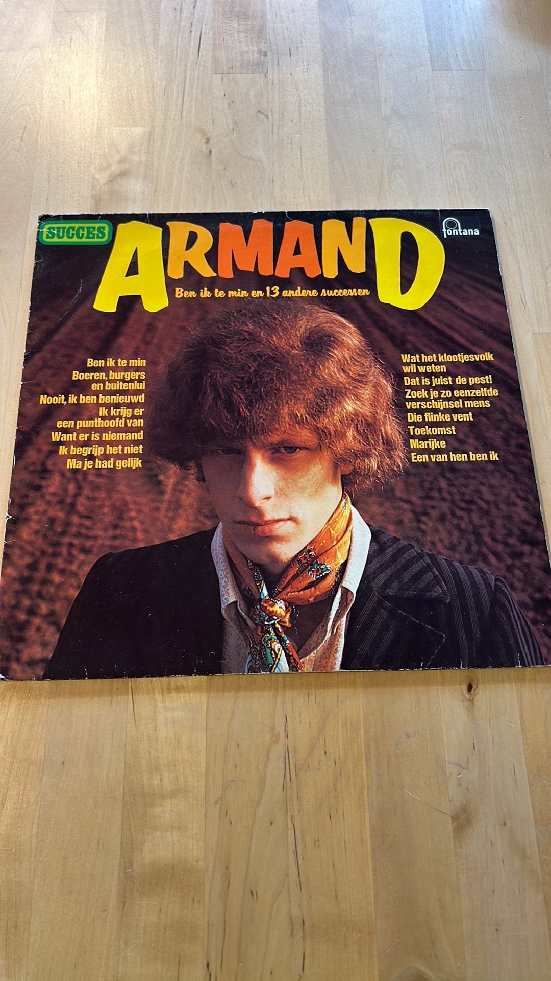 Vinyl lp Armand - Ben ik te min, Cd's en Dvd's, Ophalen of Verzenden, Zo goed als nieuw, 12 inch, Levenslied of Smartlap