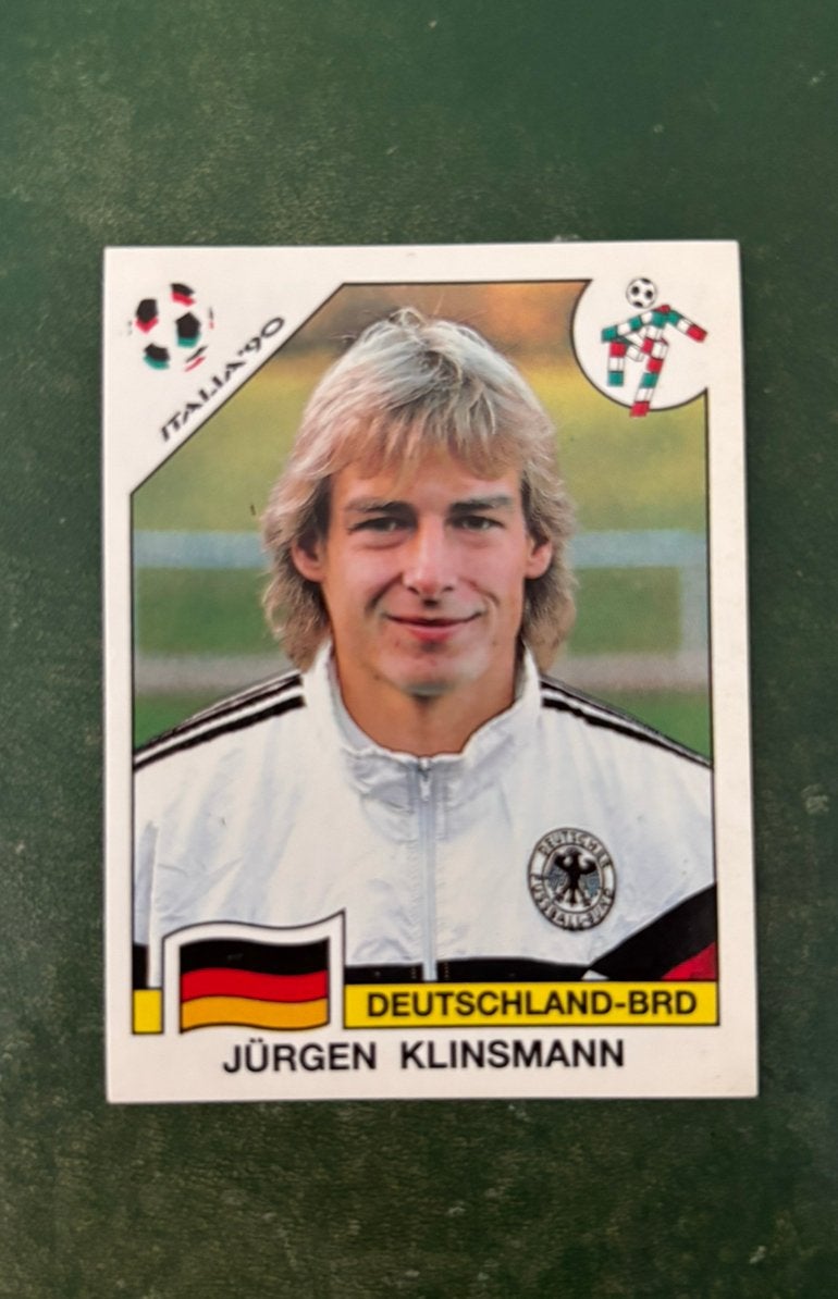 Panini plaatje Jurgen Klinsmann West-Duitsland WK 1990, Verzamelen, Sportartikelen en Voetbal, Ophalen of Verzenden, Zo goed als nieuw