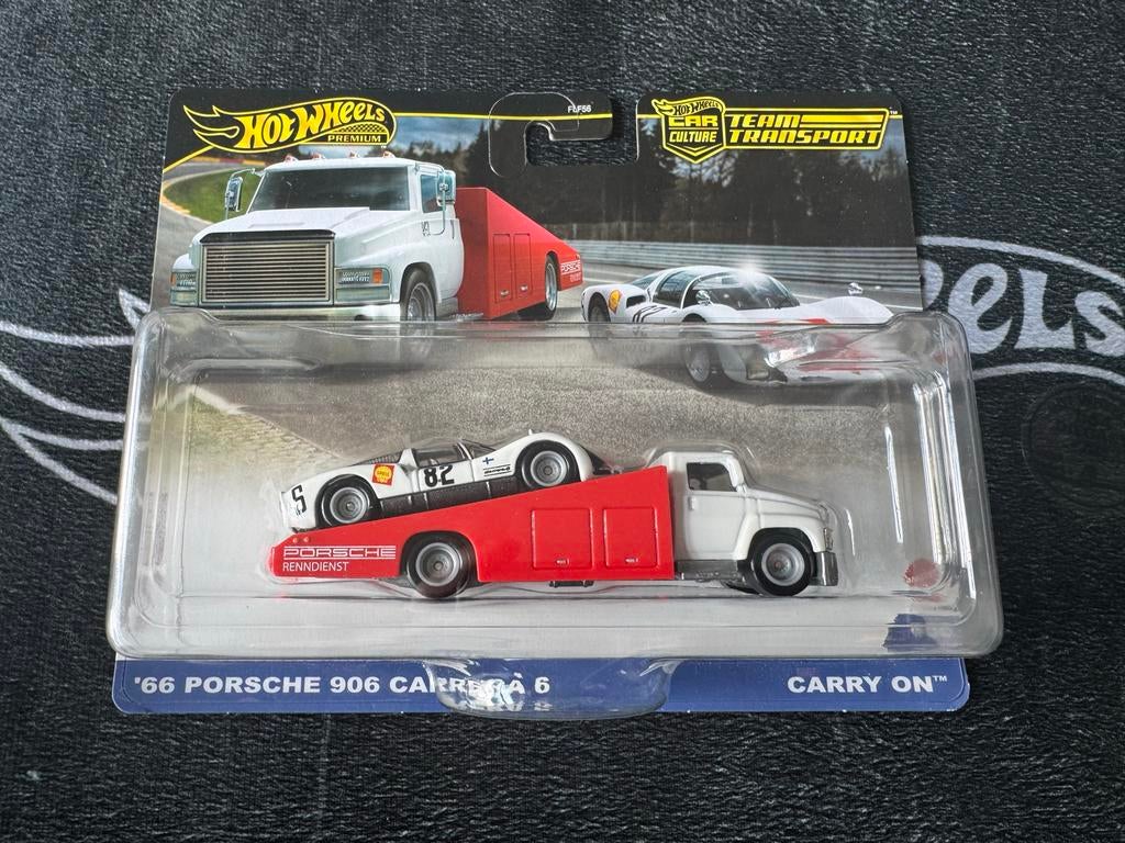 Hot Wheels Team Transport '66 Porsche 906 Carrera 6, Ophalen of Verzenden, Nieuw, Auto