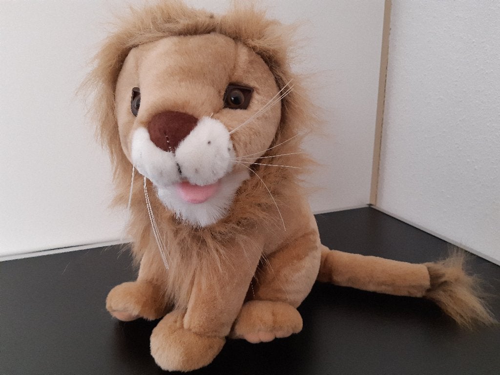 Knuffel leeuw zittend 30 cm, Ophalen of Verzenden, Nieuw, Leeuw, Middelgroot (20 tot 80 cm)