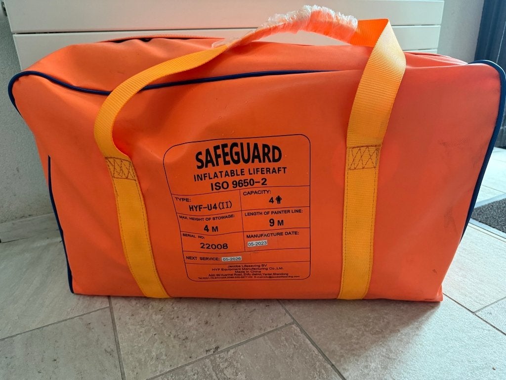 Saveguard ISO 9650-2 4 persoonsreddingsvlod, Ophalen, Zo goed als nieuw, Overige typen