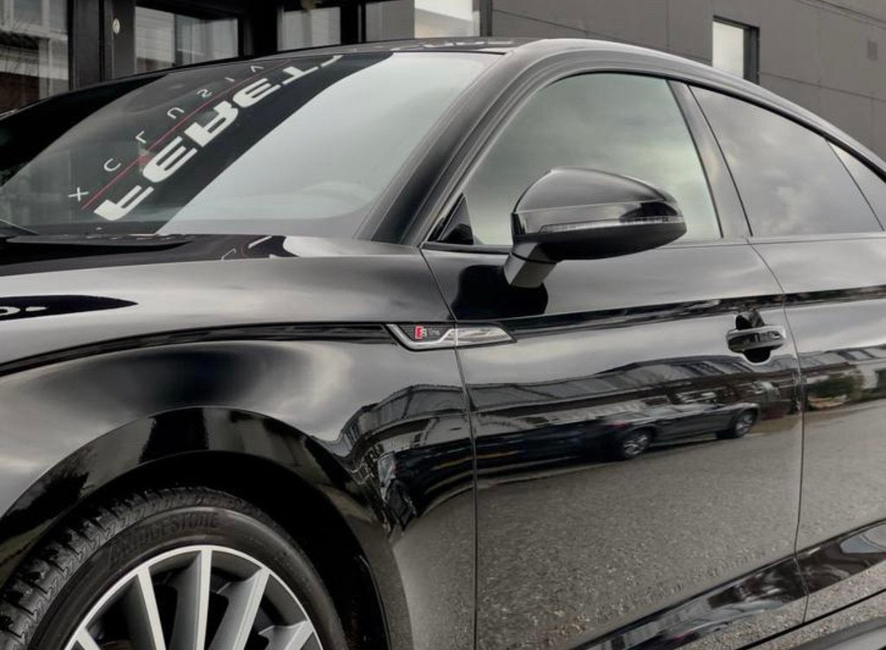 Audi A5 35 Tfsi 150pk S Tronic BLACK EDITION, 4 cilinders, 1984 cc, Leder en Stof, Zwart