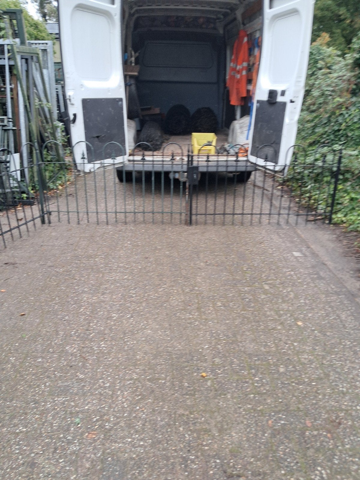 dubbele sierpoort, Ophalen, IJzer