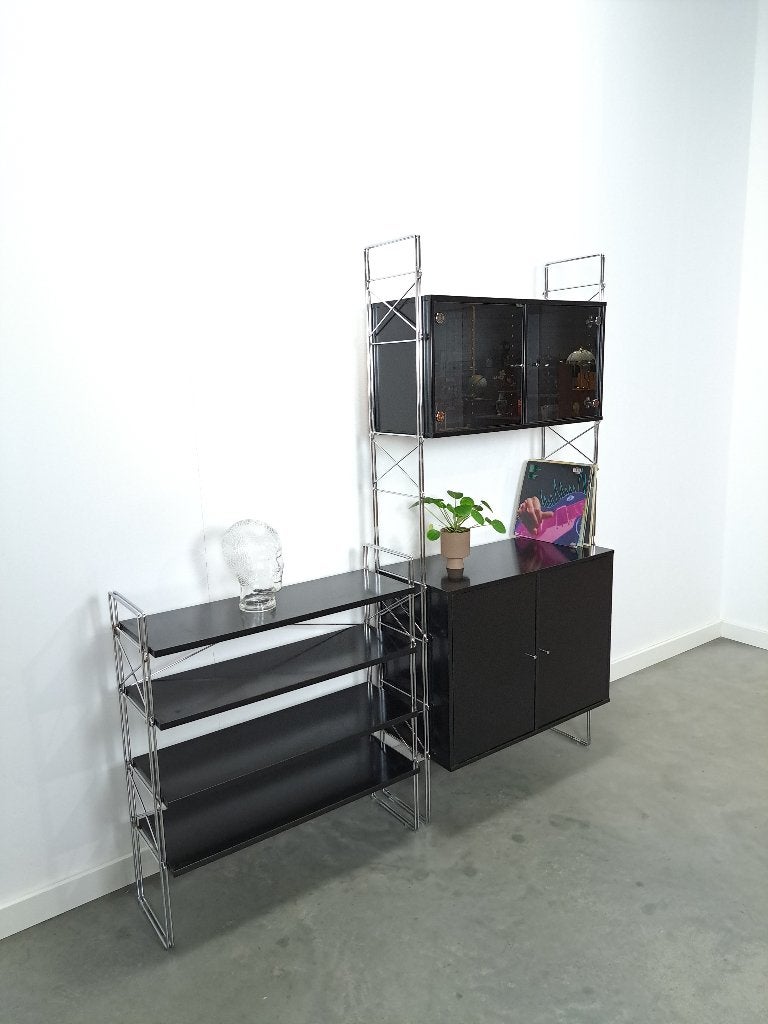 Set Deens design Denka modulaire kast en stellingkast, Ophalen of Verzenden, Overige houtsoorten, Minder dan 150 cm, 150 tot 200 cm