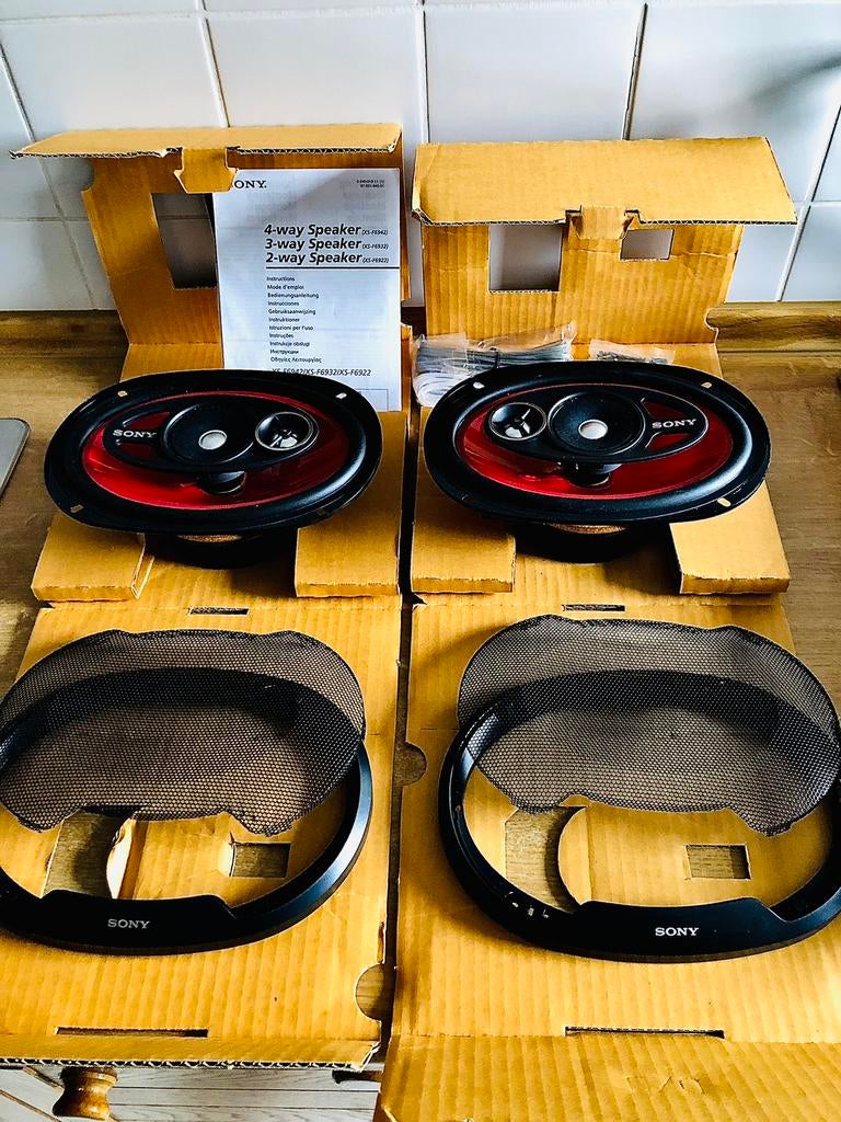 Sony xs-F6932 Xplod 220W 3-weg luidsprekers nieuw in doos, Ophalen of Verzenden, Nieuw