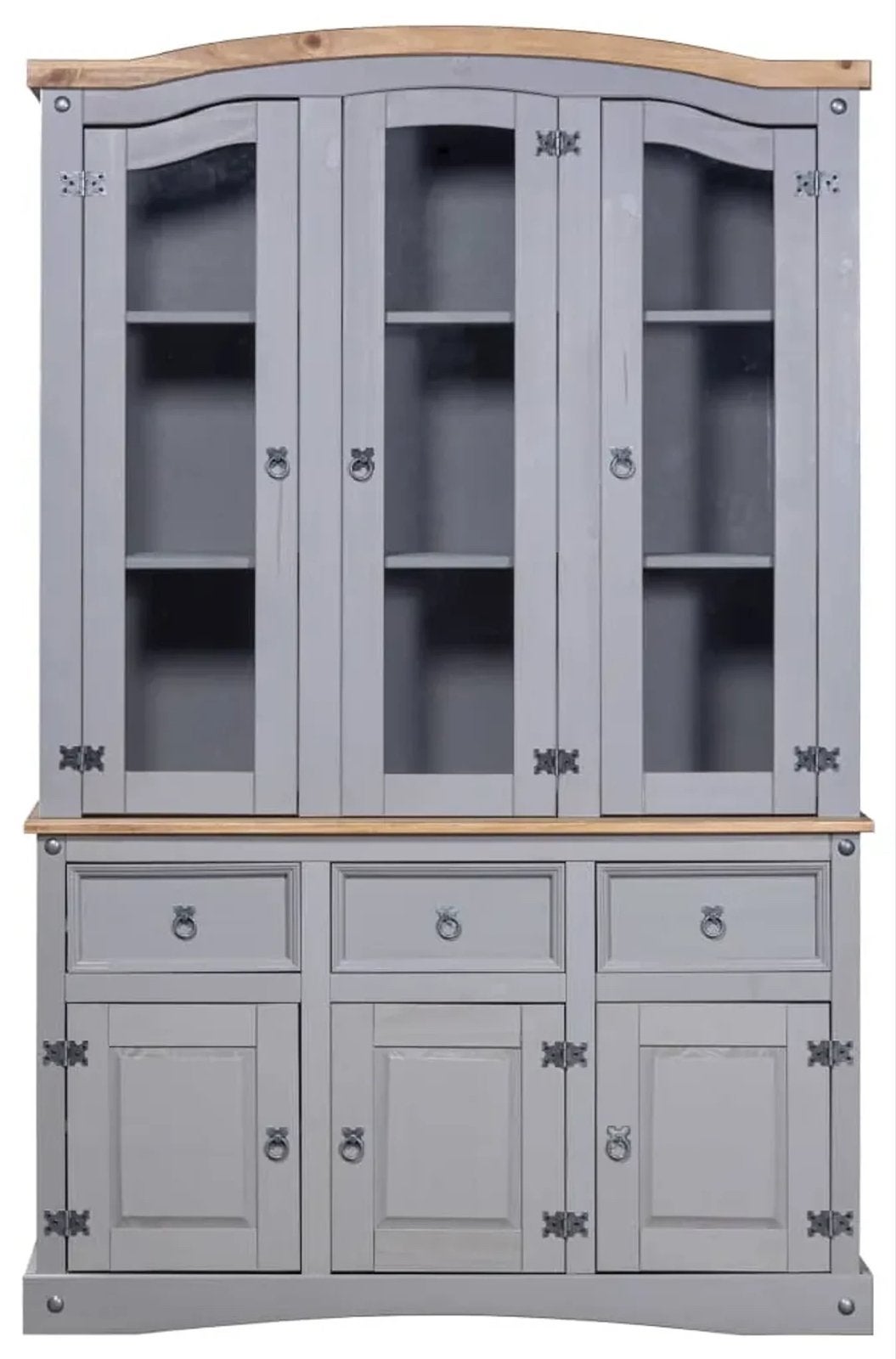 Houten Dressoir Mexicaanse Corona-stijl - Grenenhout, 100 tot 150 cm, Nieuw, Ophalen of Verzenden, Met lade(s)
