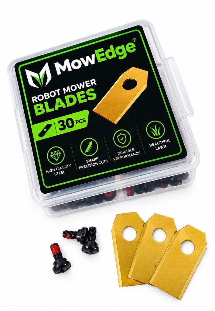 MowEdge Kress robotmaaiermesjes – 30 stuks incl. schroeven, Verzenden, Nieuw, Minder dan 20 cm, Kress