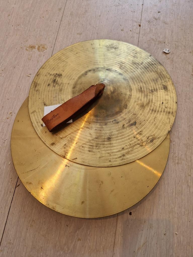 Vintage Boston Handbekkens - Muziekinstrument, Muziek en Instrumenten, Drumstellen en Slagwerk, Ophalen of Verzenden, Gebruikt