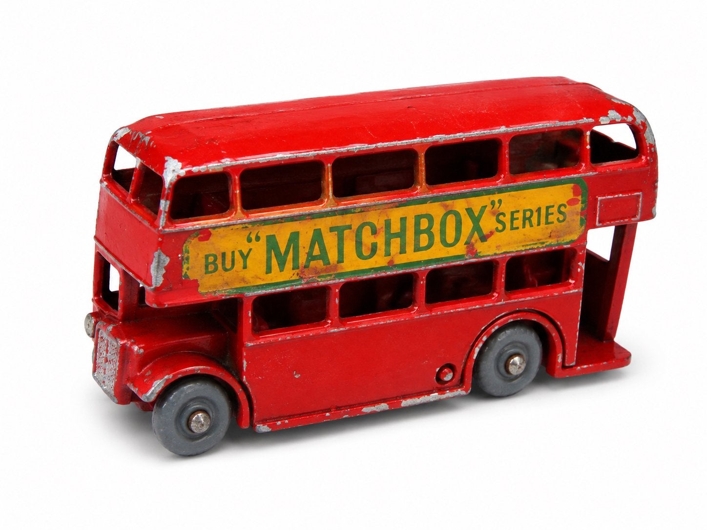 Lesney Matchbox No. 5 London Bus – vintage jaren ’50, Ophalen of Verzenden, Gebruikt