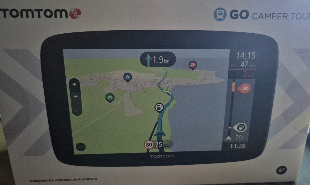 TomTom GO Camper Tour Navigatiesysteem, Ophalen of Verzenden, Zo goed als nieuw