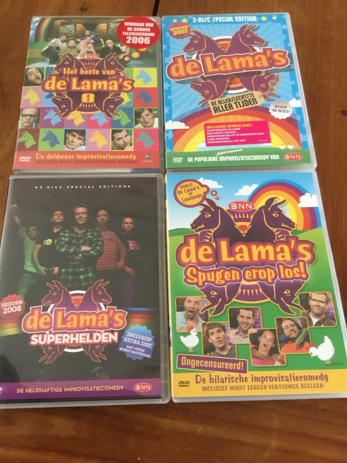 Dvd ‘s van De Lama’s en Jochem Meyjer, Alle leeftijden, Nederlands, Tv-programma of Sketches, Gebruikt