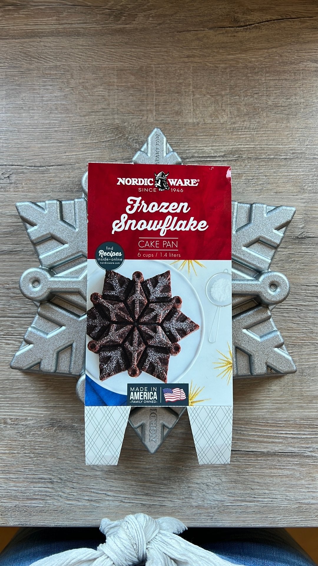 Nordic ware frozen snowflake vake pan zgan, Ophalen of Verzenden, Zo goed als nieuw, Bakvorm
