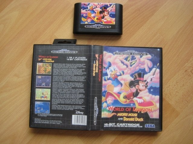 World of Illusion (Donald MIckey) Sega Mega Drive Megadrive, Spelcomputers en Games, Gebruikt, 1 speler, Ophalen of Verzenden