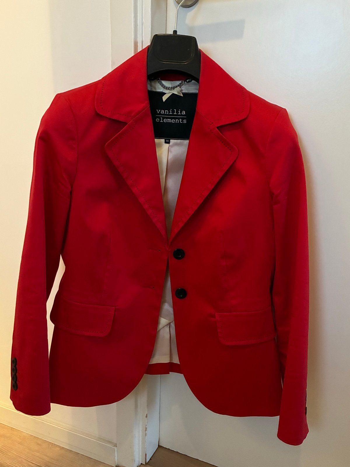 Rood jasje van Vanilia Elements, maat M, Kleding | Dames, Maat 38/40 (M), Ophalen of Verzenden, Zo goed als nieuw, Jasje
