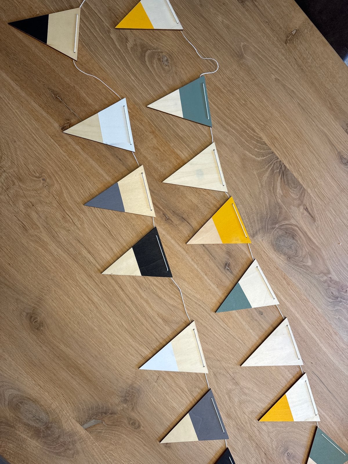 Houten vlaggenlijn 2x, Diversen, Ophalen of Verzenden, Zo goed als nieuw