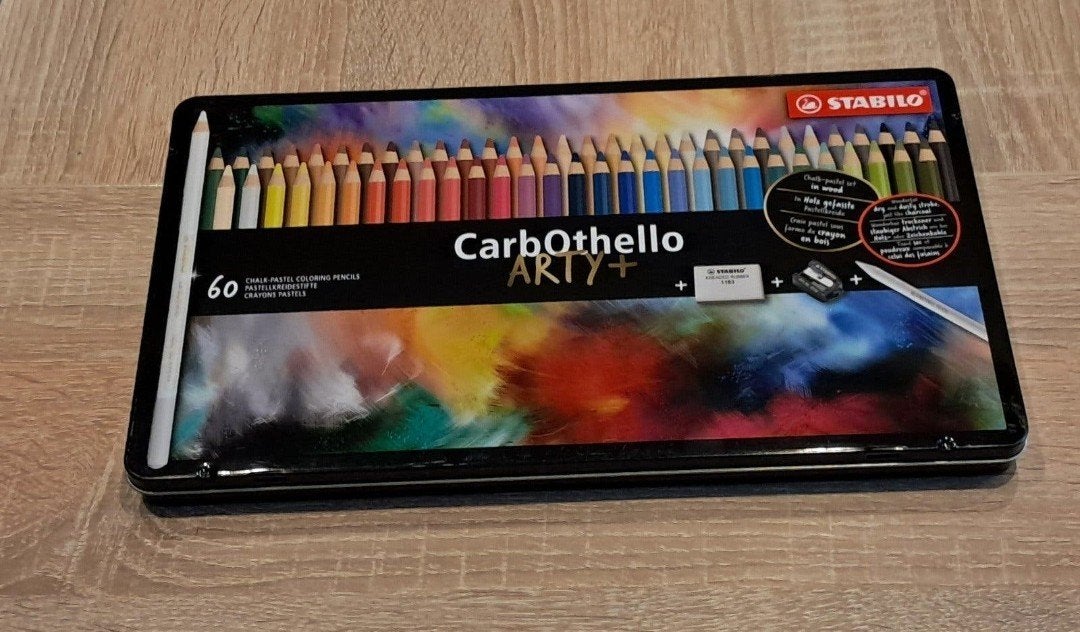 Stabilo CarbOthello Pastelpotloden - 60 stuks met kleurkaart, Hobby en Vrije tijd, Ophalen, Zo goed als nieuw, Potlood of Stift