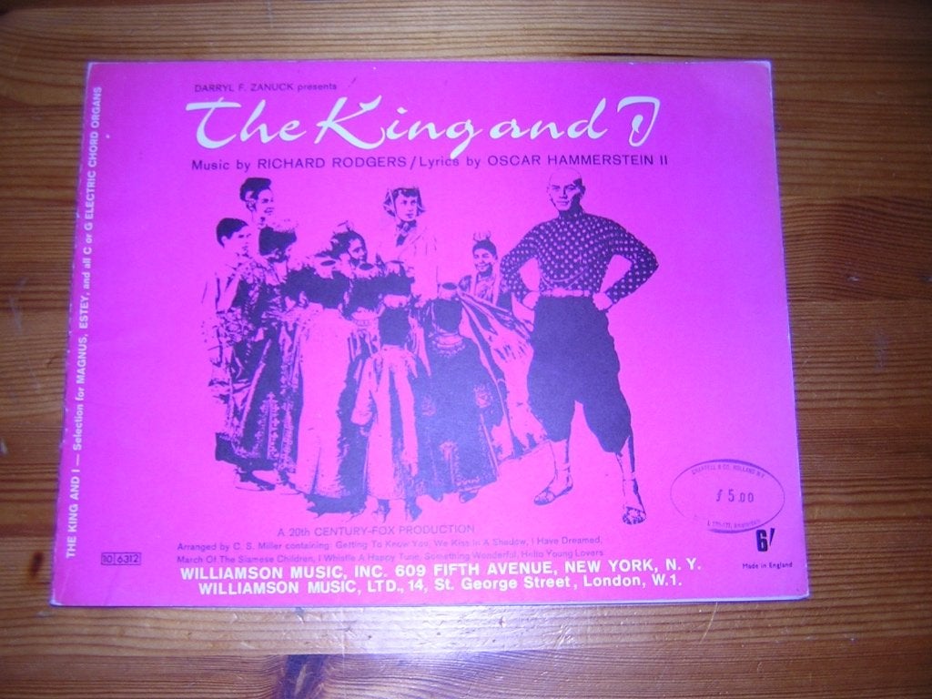 The king and i / oklahoma - richard rodgers, Muziek en Instrumenten, Bladmuziek, Keyboard, Gebruikt, Ophalen of Verzenden, Artiest of Componist