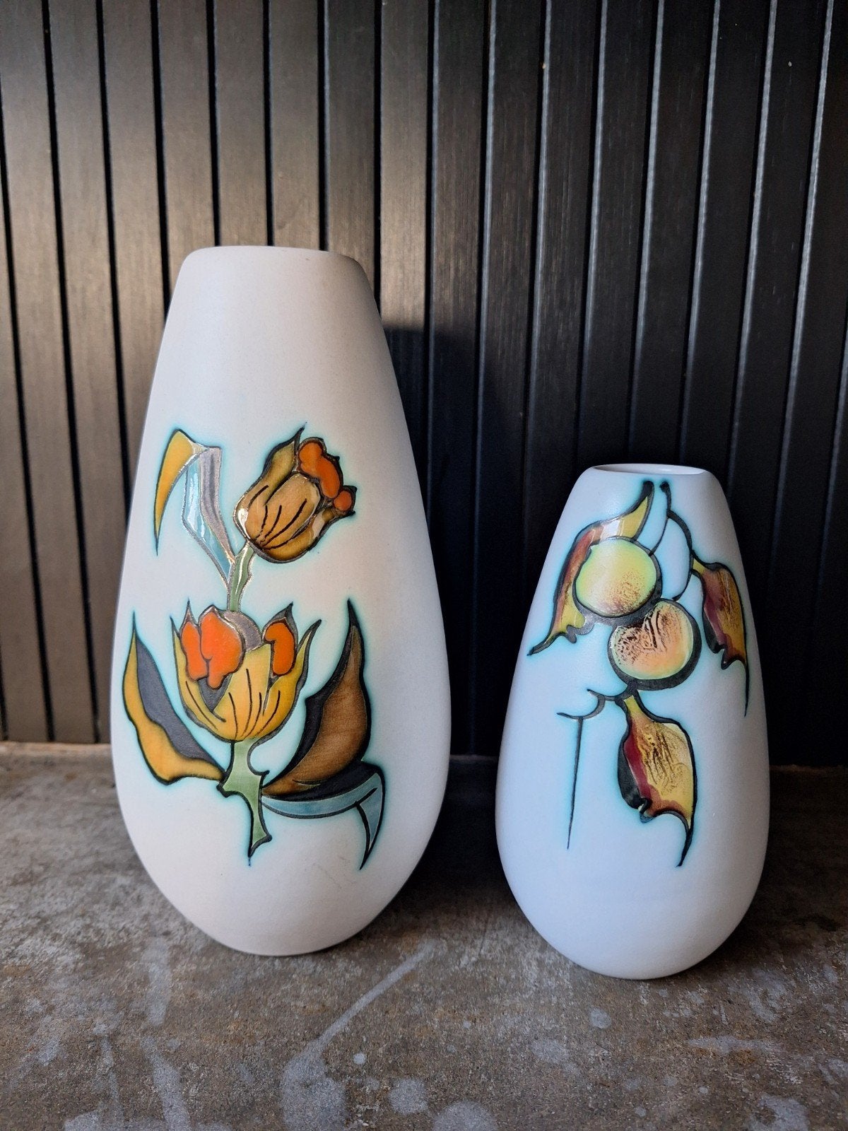 Set Antieke Design Vazen Flora Gouda, Ophalen of Verzenden