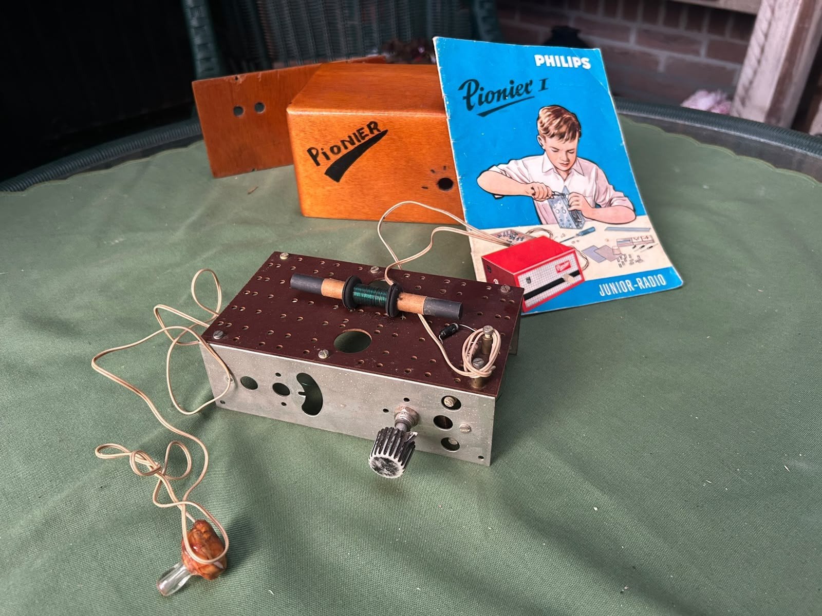 Philips Pionier 1 Junior-Radio Bouwpakket met Handleiding, Ophalen, Gebruikt, Transistorradio