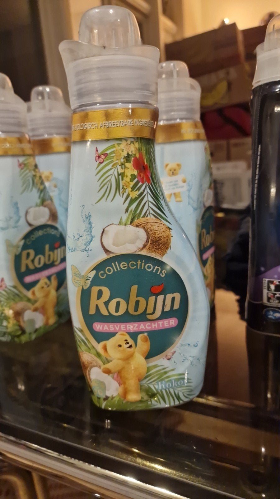 5 Flessen Robijn Kokos Wasverzachter, Ophalen of Verzenden, Overige typen