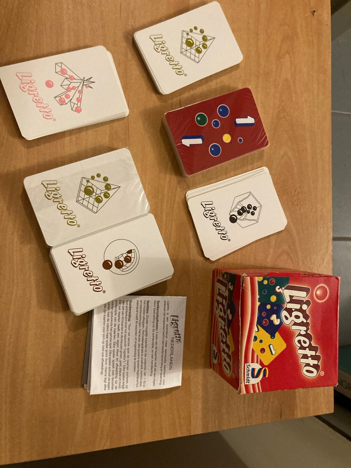 Ligretto Kaartspel - Snelle en Spannende Kaartactie, Drie of vier spelers, Ophalen of Verzenden, Gebruikt