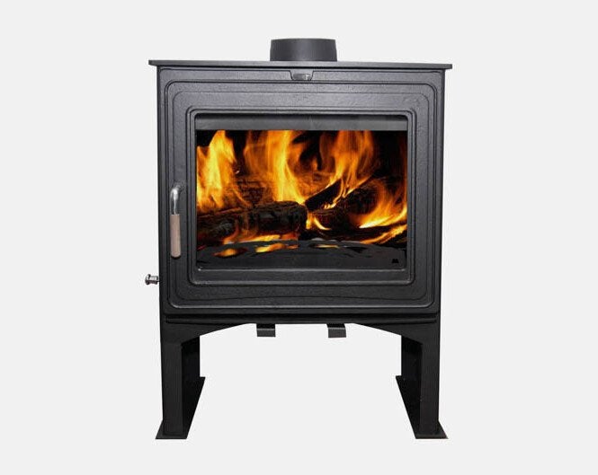 Stalen Houtkachel | Model K12-L (12 KW), Niet ingevuld, Niet ingevuld, Ophalen of Verzenden, Vrijstaand