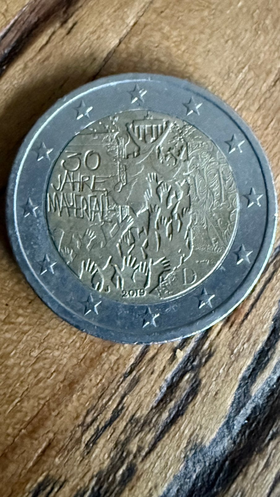 Munt van 30 jaar BERLİJN MUUR, Ophalen of Verzenden, Duitsland, 2 euro