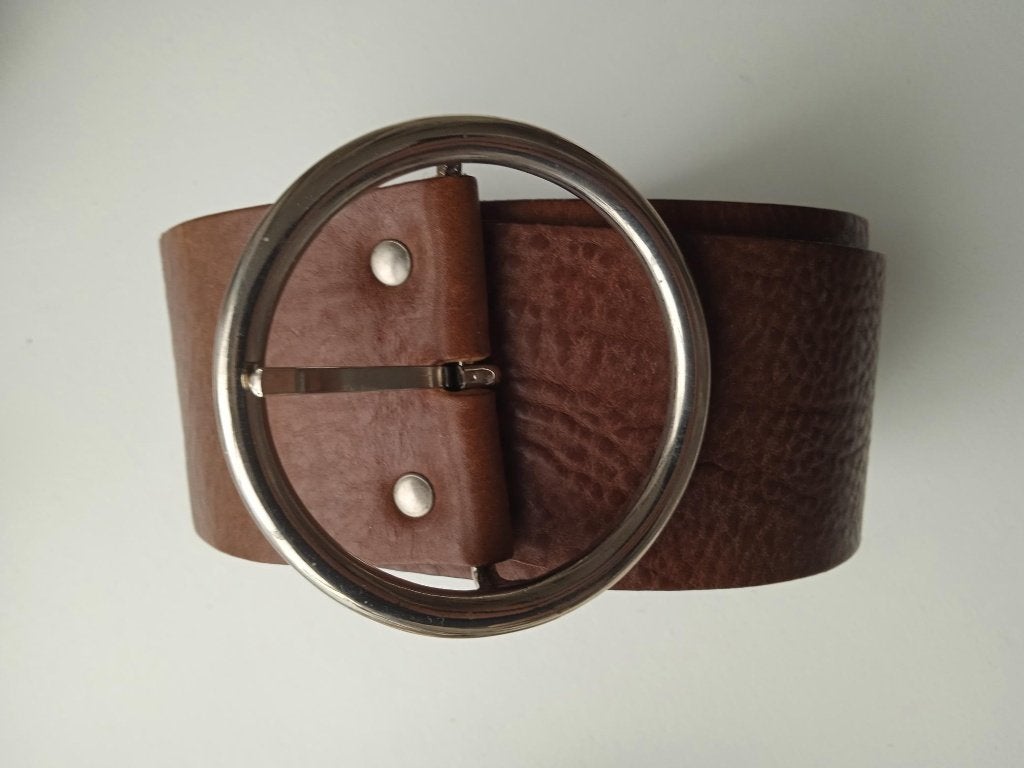 Riem  Red Label petrol Industry L. 95cm., Kleding | Dames, Echt leder, 90 tot 100 cm, Heupriem, Ophalen of Verzenden