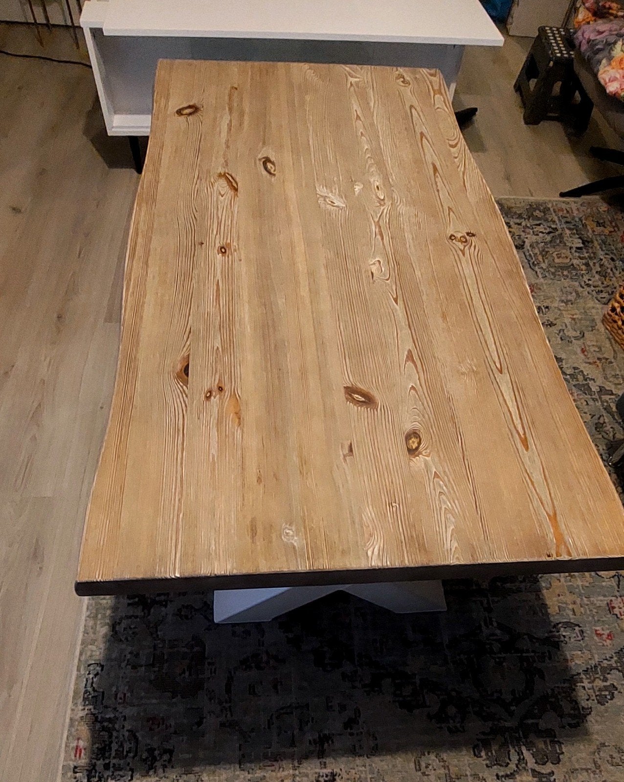 Prachtige salontafel., 100 tot 150 cm, Zo goed als nieuw, Grenenhout, Rechthoekig