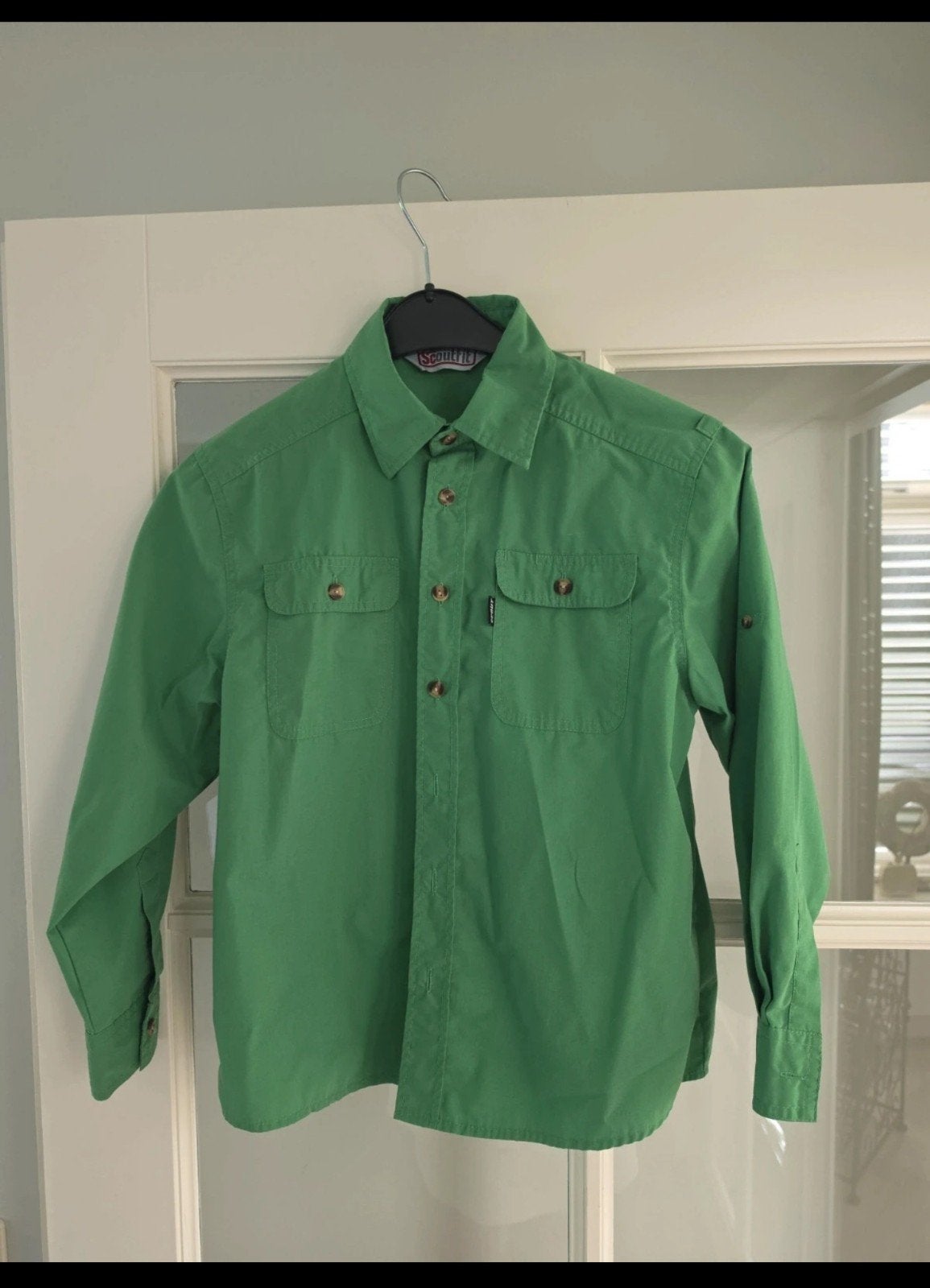 Scoutfit blouse groen, welpen, Ophalen of Verzenden, Zo goed als nieuw, Jongen of Meisje, Overhemd of Blouse