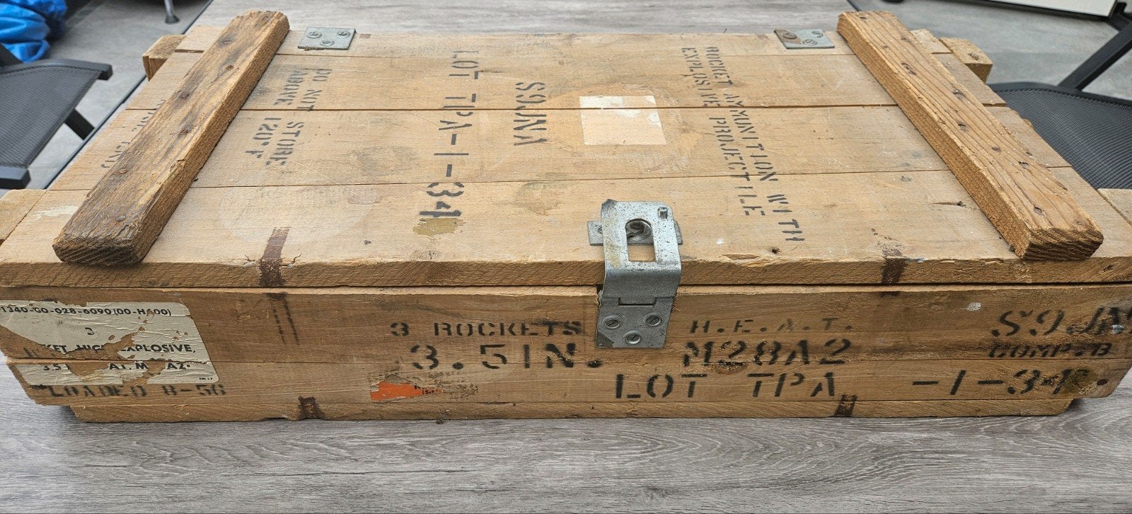 grote houten munitiekist, Ophalen, Landmacht, Nederland
