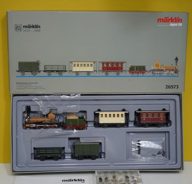 Märklin H0 26573 Württemberger Zug um 1859 Lokomotive Origin, Hobby en Vrije tijd, Modeltreinen | H0, Wisselstroom, Treinset, Ophalen of Verzenden