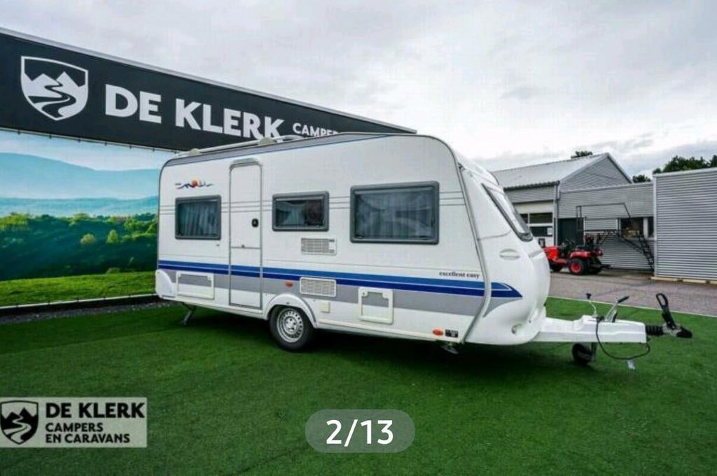 Hobby 450 excellent easy (2003) met voortent en luifel, Rondzit, Hobby, Particulier, Schokbreker