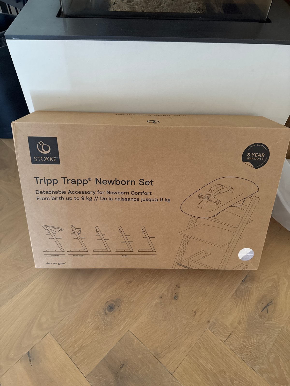 Stokke Tripp Trapp Newborn Set - Vanilla White (Nieuw), Kinderen en Baby's, Kinderstoelen, Ophalen, Nieuw, Overige typen, Gordel(s)