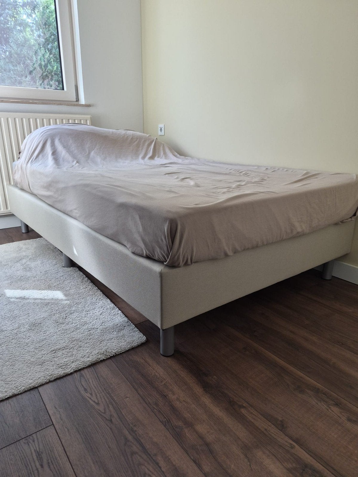 Wehkamp Home complete boxspring Nybo (120x200 cm), Ophalen, Beige, Nieuw, Twijfelaar