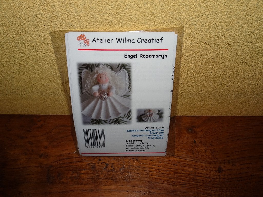 Atelier Wilma Creatief : Engel Rozemarijn pakketje, Handgemaakt, Textiel, Nieuw, Ophalen of Verzenden