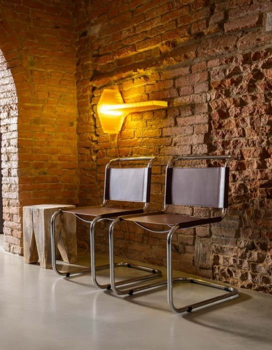 mart stam hide leer L mies vd rohe marcel breuer stoelen, Verzenden